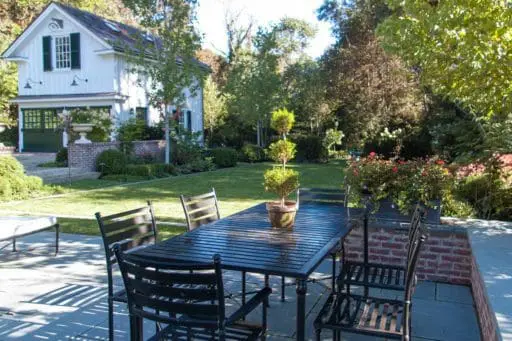 Belmont, MA - Nestled into the garden, this table will become the household's prefered dining space.