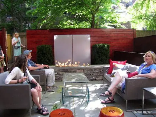 South End Boston patio urban oasis