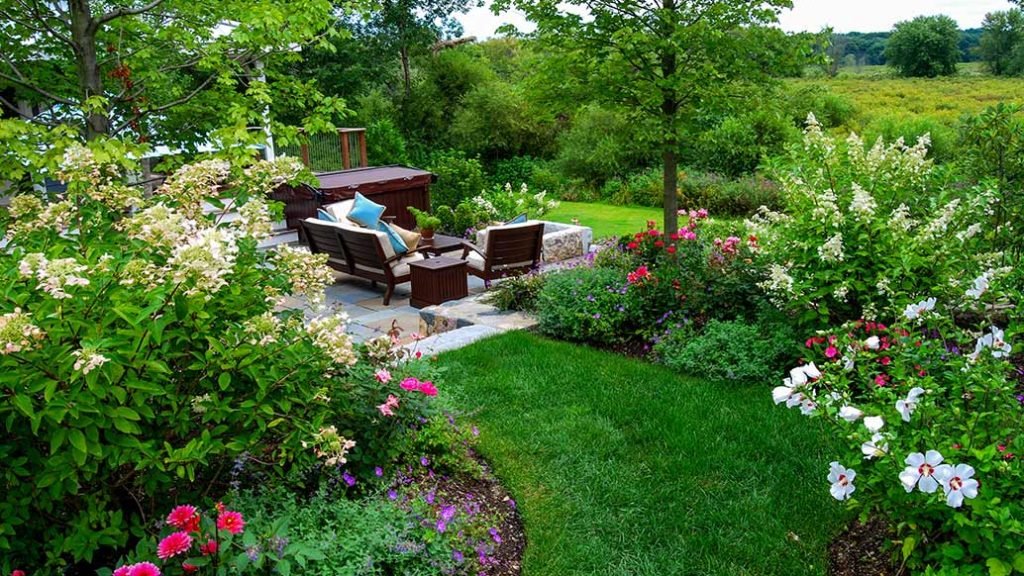 Wayland, MA - A pristine view of the Sudbury River from the new patio.